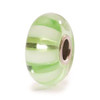 Light Green Stripe Glass Trollbeads