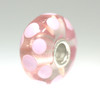 Summer Dot Glass Pink bead