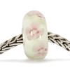 Pastel Flower glass Trollbead on chain