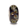Flowers on Indigo Glass Trollbeads