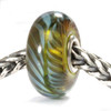 Blue Green Feather on Chain