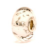 White Steel Glass Trollbeads
