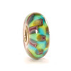 Turquoise Purple Chess Glass Trollbeads