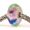French Anemone glass Trollbead on chain