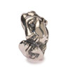 Kiss Trollbeads Sterling Silver Hand Carved Bead