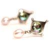 Dichroic/Pearl, Earrings