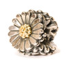 Trollbeads Gold and Silver Daisy Trollbead.