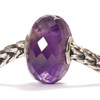 Amethyst Faceted Stone Trollbead on a Chain