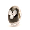 White Flower Glass Trollbeads
