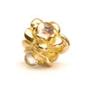 Three Flowers Bead, Gold Trollbeads