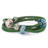 Green Leather Bracelet