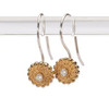 Sun Circle, Small-Gold Plated on hooks