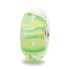 Green Stripe Bubble Trollbeads Glass bead