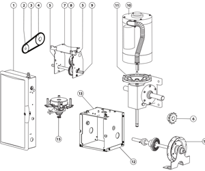 Parts Diagrams Overhead Door Commercial Operator Parts Diagrams