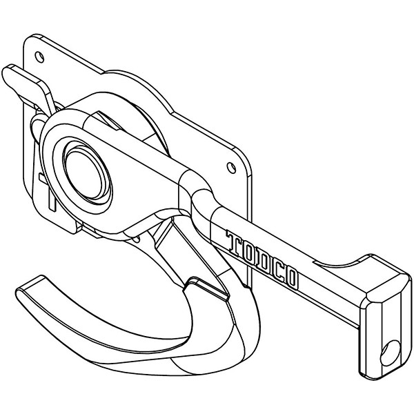 LOCK, MAXIMUM SECURITY - TODCO, BLACK - Overhead Door Parts Online
