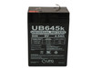 UB645 PS640 6V 4.5Ah Sealed Lead Acid SLA Alarm Battery - 1 SLA/AGM Battery Front View | Battery Specialist Canada