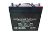 12V 55Ah BURKE MOBILITY SCOUT MIDI DRIVE NP RF Wheelchair Battery Top View| batteryspecialist.ca