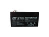 12V / 1.3Ah Sealed Lead Acid Battery with F1 (.187in) Terminals - UB1213 Front| Battery Specialist Canada