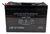 ELS EDS12800B 12V 100Ah Emergency Light Battery Front| batteryspecialist.ca