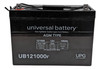 Power-Sonic Size 31 12V 100Ah Wheelchair Battery Front| batteryspecialist.ca