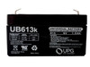 Global Yuasa ES126 6V 1.3Ah Sealed Lead Acid Battery Front View | Battery Specialist Canada