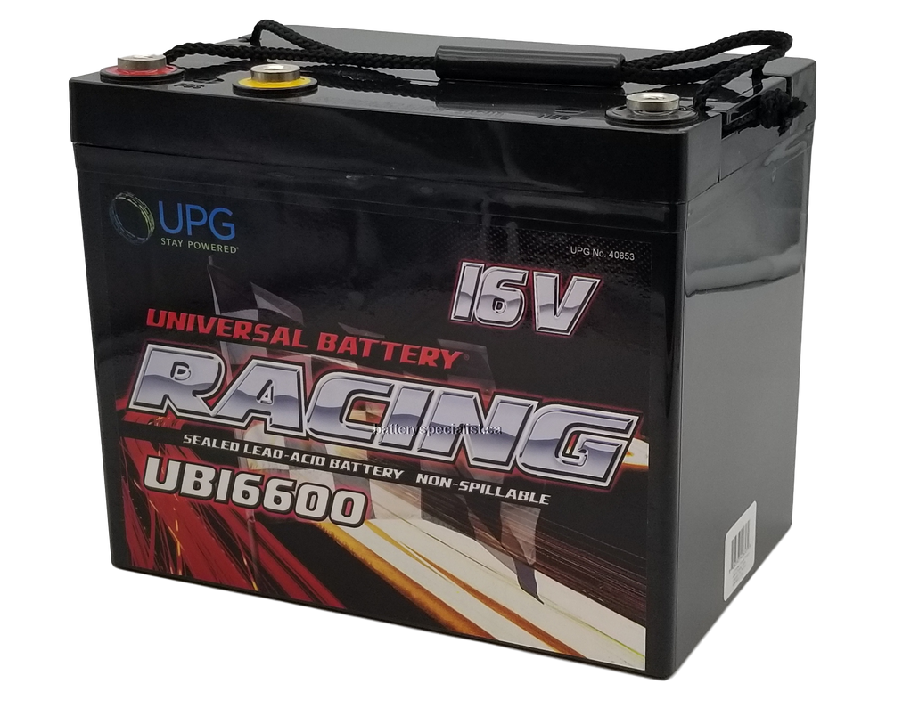 UB16600 - Dual 12 & 16 Volt Racing Battery - 16BAT-U - 40653