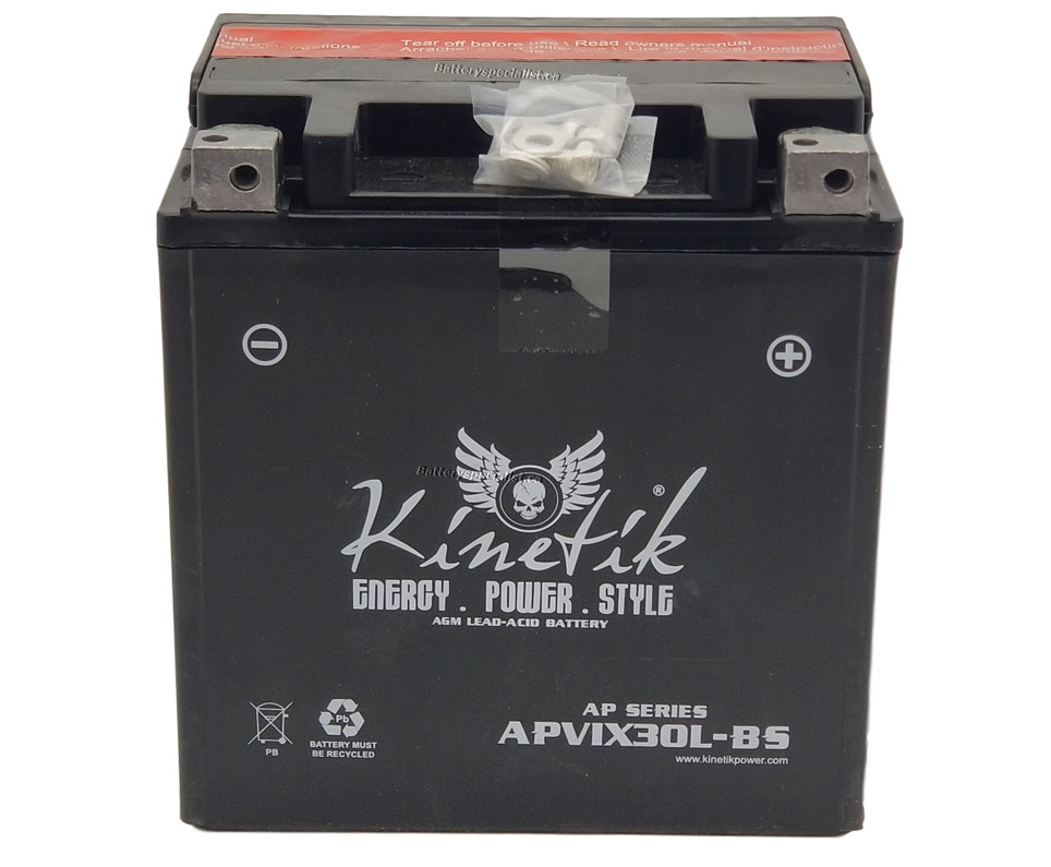 **NEW** APVIX30L-BS Kinetik VTwin Heavy Duty Battery