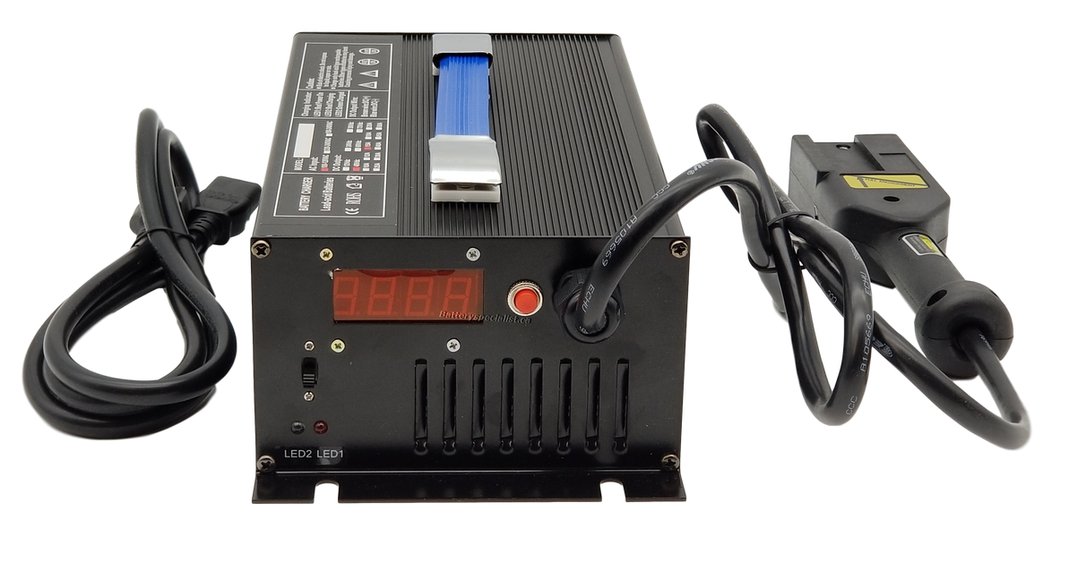 New Plug Option - 48 Volt 15 Amp Golf Cart Battery Charger - Powerwise EzGo TXT_With Notch Plug