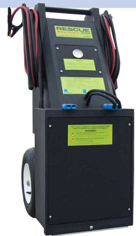 Rescue 6000 12/24 V Wheeled Jump Start is a great commercial charger.