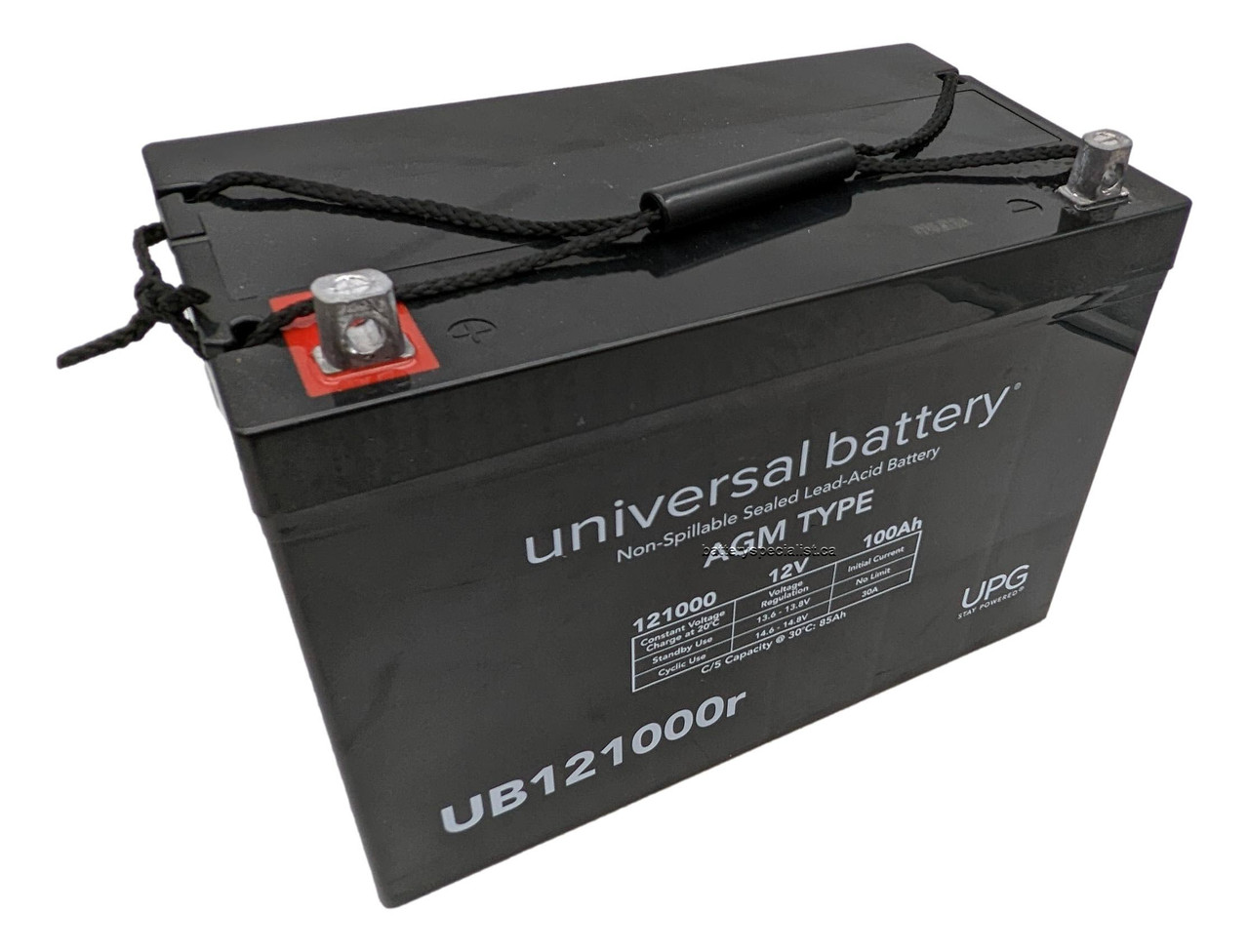  12V 100Ah AGM Sealed Lead Acid Battery UB121000 Group 27 :  Automotive