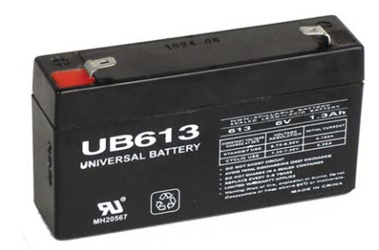 Leoch DJW6-1.2 6V 1.2Ah F1 Replacement Battery