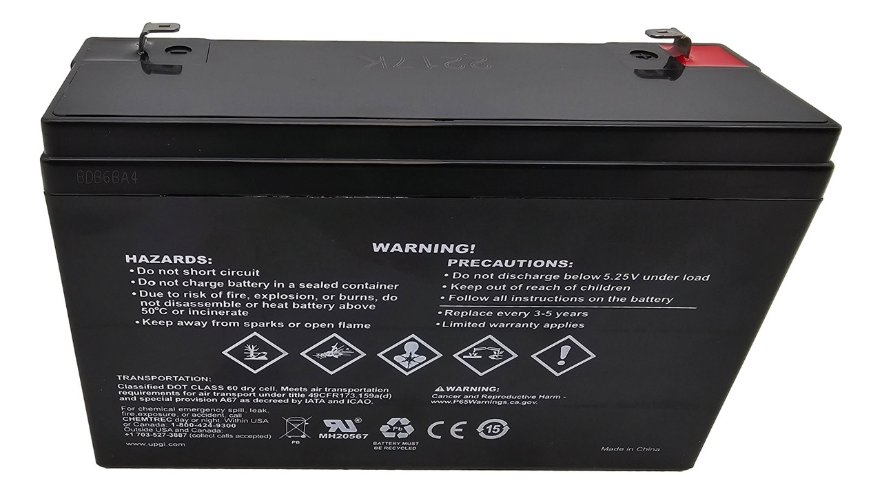 6V 12Ah UPS Battery for Carpenter Watchman APX