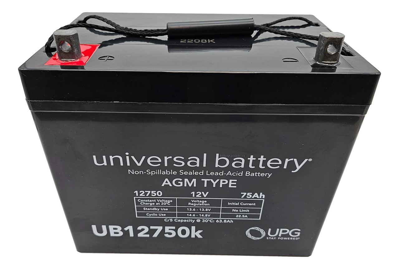 AJC Replacement Battery For Embassy 12CE7.5 T1 - 12V 7Ah Sealed Lead Acid AGM Battery