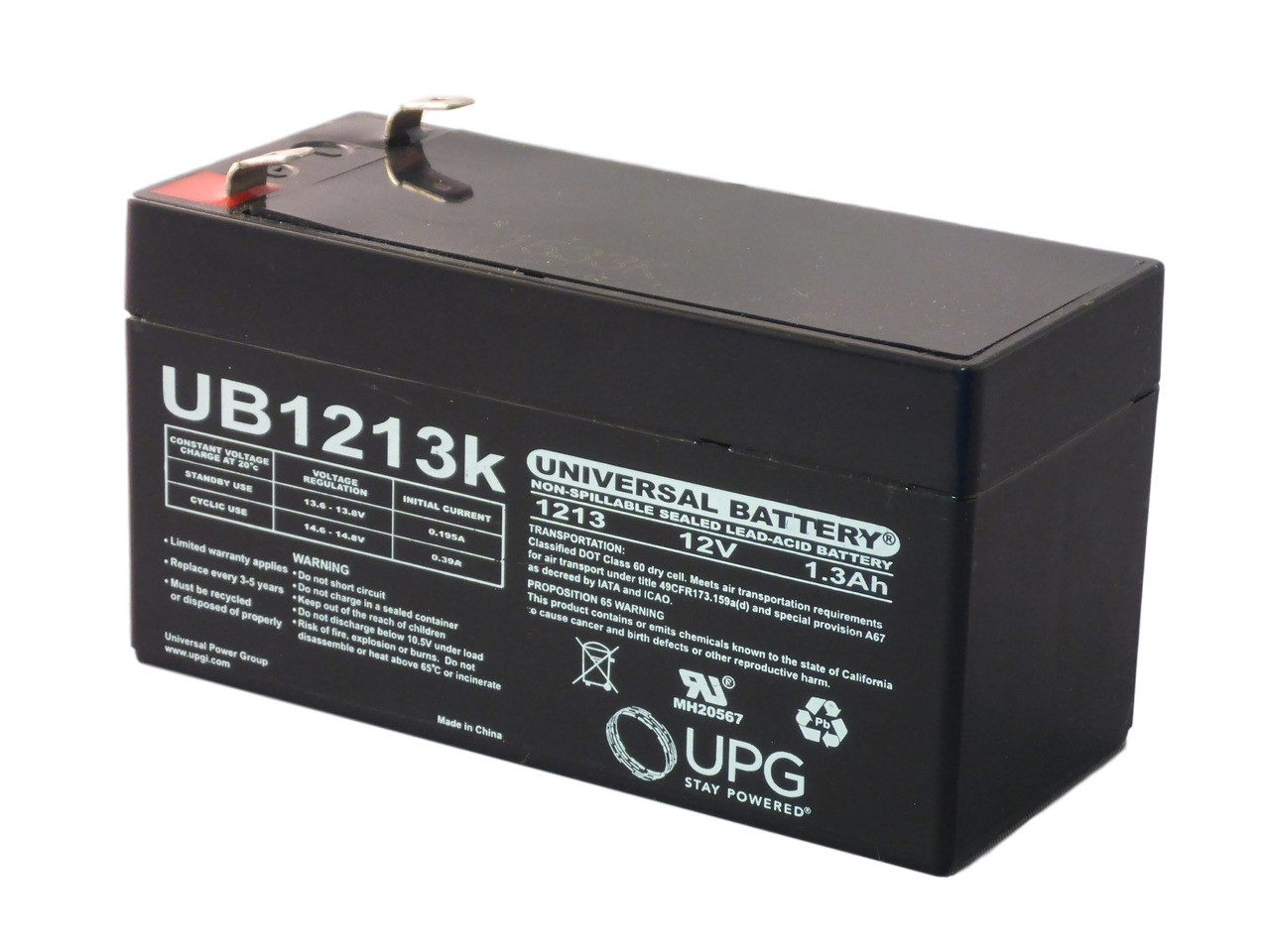 Parasystems LCR12V1.3P 12V 1.3Ah Sealed Lead Acid Battery