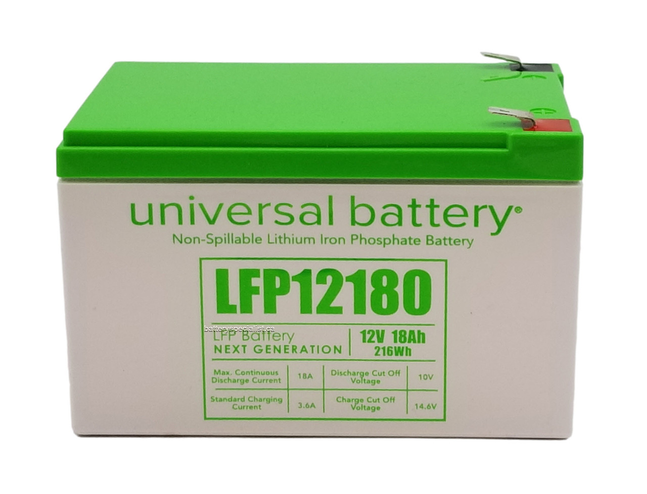 LFP12180 - 12.8V 18Ah LiFePO4 Lithium Battery - 48044