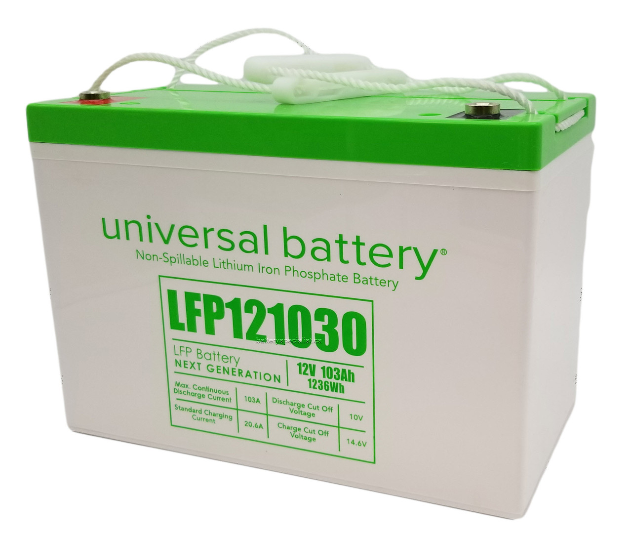 LFP121030 - 12.8V 103Ah LiFePO4 Lithium Battery - 48040