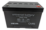 Now in Stock!  UB34 - 12 Volts 60Ah - Terminal I6 - AGM Battery - Group 34 - UB12600