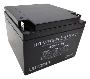 12V 26Ah Wheelchair Battery Replaces 24ah Enduring CB24-12, CB-24-12 Side| batteryspecialist.ca