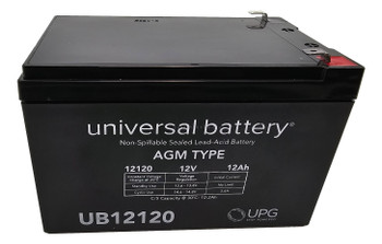 12V 12AH Battery Replaces CB12-12 SW12120 WP12-12 SLA1105 6FM12 ES12-12 PE12V12 Front| Battery Specialist Canada