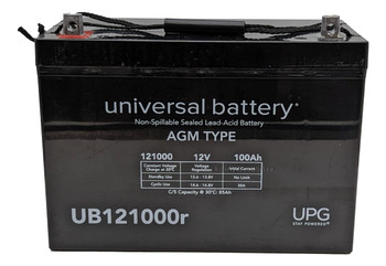 12V 100Ah Group 27 FALCON REHAB HI-RIDER Medical Mobility SLA AGM Battery Front| batteryspecialist.ca