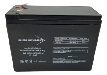 12V 10AH Scooter Battery Replaces PS10-12, PS1012 MK ES10-12S Front| Battery Specialist Canada
