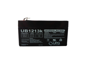 WKA12-1.3F Replacement 12 volt 1.3ah Battery (non-OEM) Front| Battery Specialist Canada