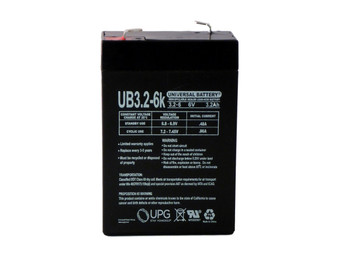 6V 3.2Ah BATTERY REPLACES Kung Long WP2.8-6| Battery Specialist Canada