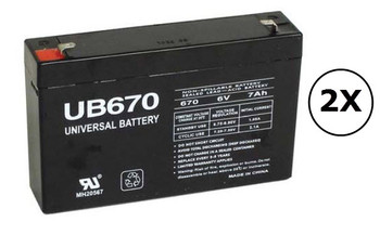 RB0690X4A Universal Battery - 6 Volts 7Ah - Terminal F1 - UB670 - 2 Pack| Battery Specialist Canada
