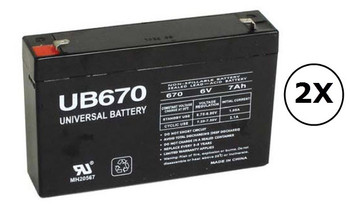 UR500RM1U Universal Battery - 6 Volts 7Ah - Terminal F1 - UB670 - 2 Pack| Battery Specialist Canada