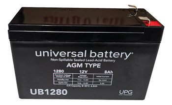 Dell 2700W - J728N Universal Battery - 12 Volts 8Ah - Terminal F2 - UB1280 - 8 Pack Front View | Battery Specialist Canada