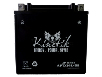 UTX14L YTX14L-BS Yamaha Apex Snowmobile Battery Front| batteryspecialist.ca