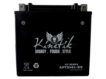 UTX14L Honda GL1500 Valkyrie Battery Replacement (1997-2003) Front| batteryspecialist.ca