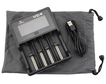 XTAR VC4 LCD Screen USB Battery Charger For 18650 Bag | Battery Specialist Canada