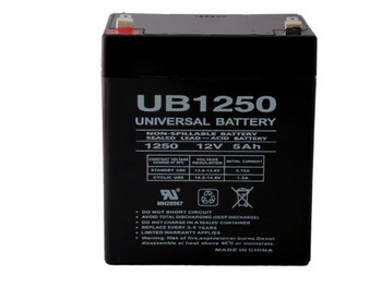 E-Ton Beamer 50 Scooter (2000-2003) 12V 5Ah Scooter Battery Front View | Battery Specialist Canada